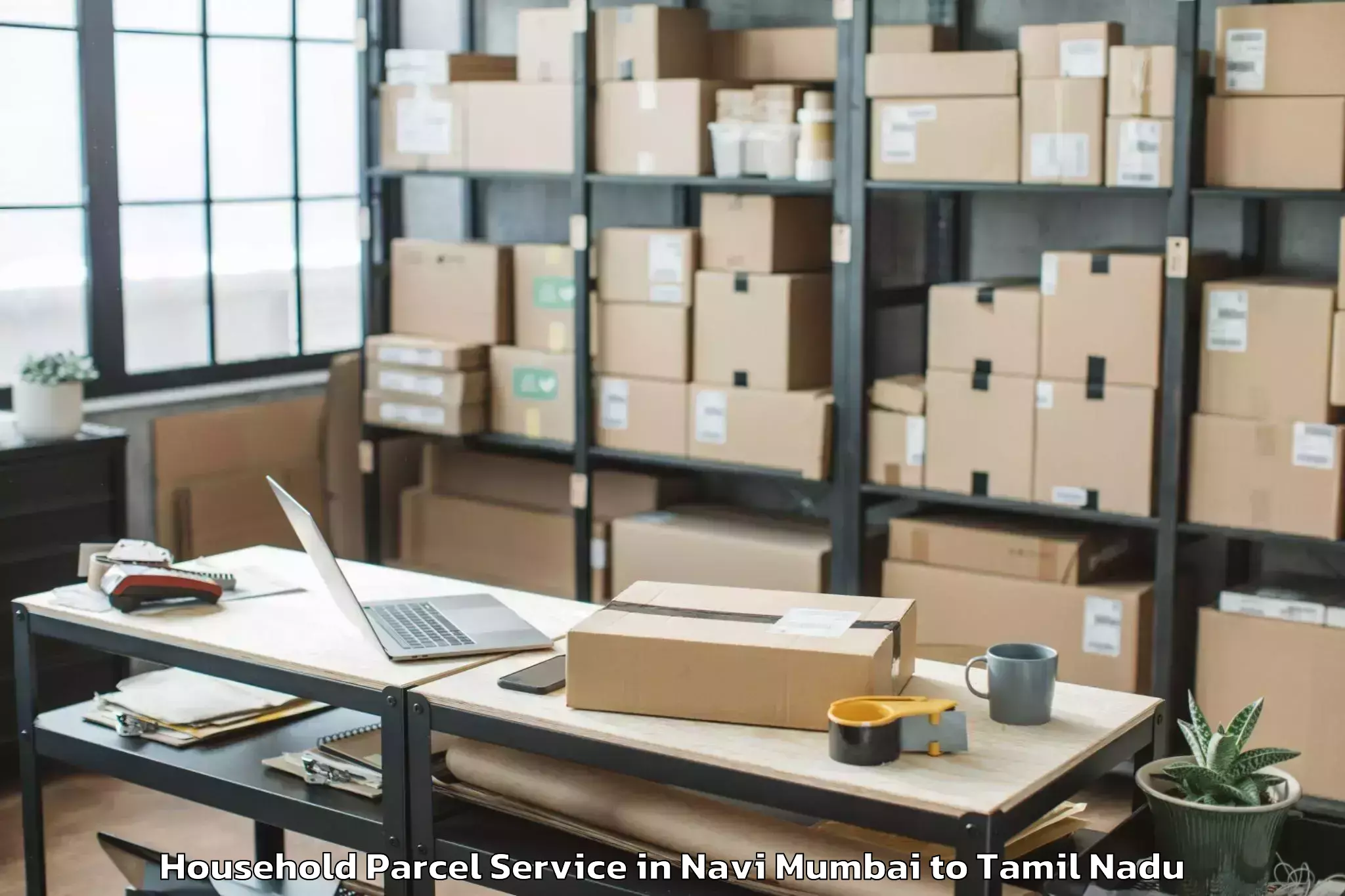 Reliable Navi Mumbai to Udumalaippettai Household Parcel